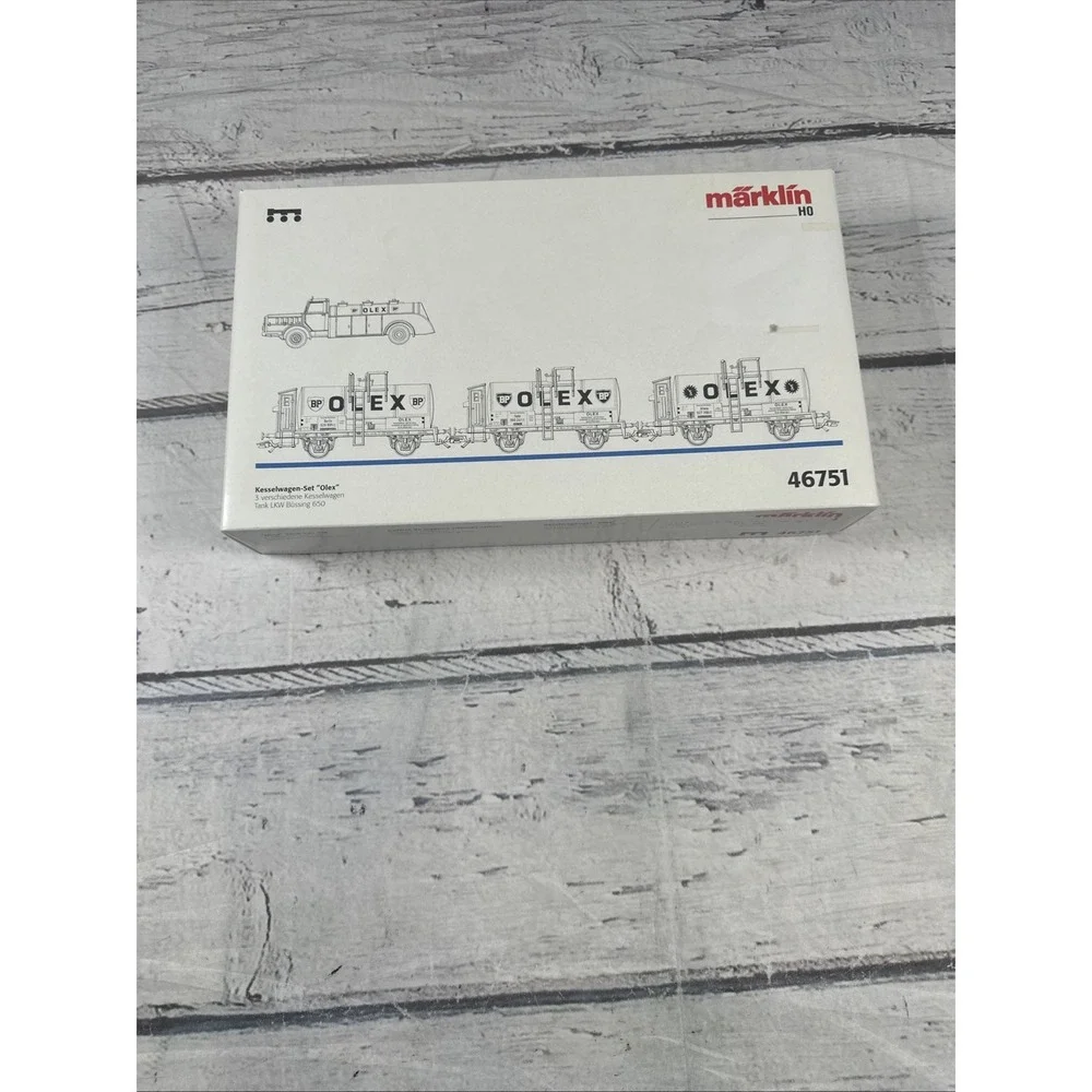 Märklin HO 46751 OLEX Tank Car Set w/ Büssing 650 Tank Truck NIB